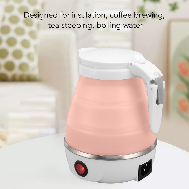 Foldable Electric Kettle 400W 600ML Auto Power Off Collapsible Travel
