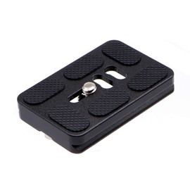 HITHUT PU-60 60mm Universal Quick Release QR Plate with D-Ring Screw for Tripod Monopod Ball Head DSLR Camera, Arca-Swiss Compatible