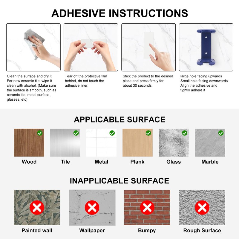 Boweike Wall Mount Organizer Compatible with Dyson Supersonic r™ Hair
