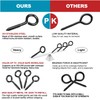 ALDMIO 2.5 Inches Screw Eye Hooks, 12 Pcs Eye Bolts