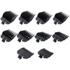 Huoptl 10-Pack Professional Hair Clipper Guards Guide Combs,From 1/16inch to