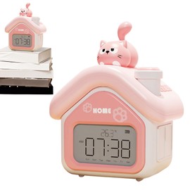 Kids Alarm Clock | Cute Kids Digital Clock with LED Display,Smart Home Appliances for Toddler Nursery Bedside Night Day Timer Bedroom Travel School Dorm Office Birthday