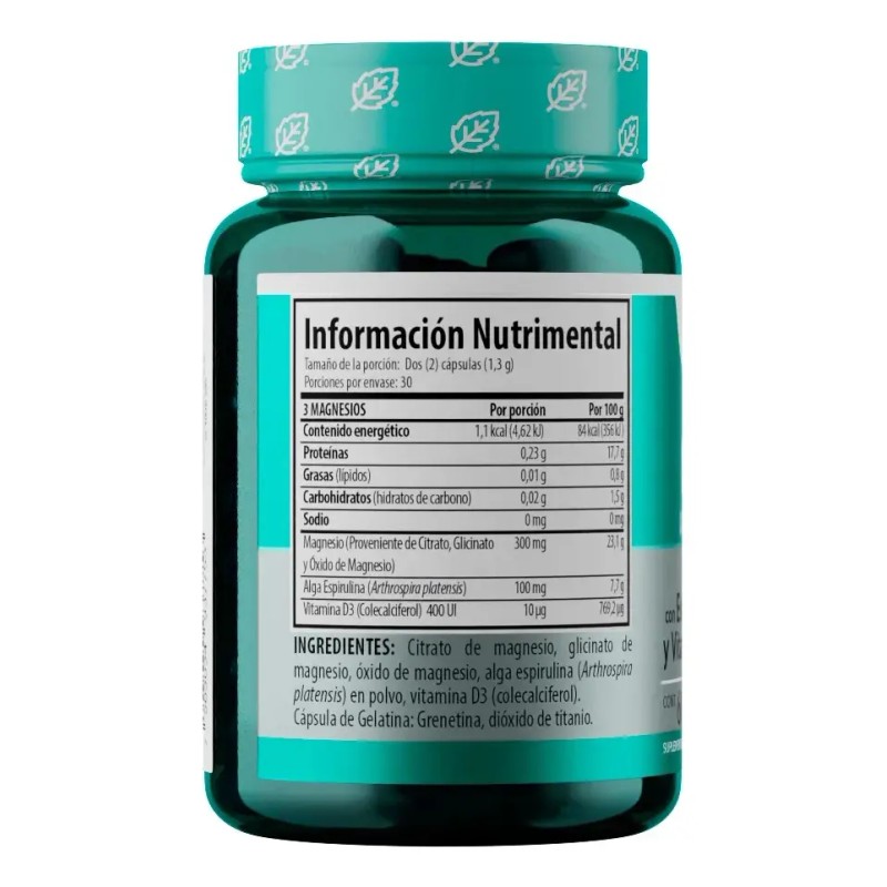 Solanum Magnesios Espirulina Vitamina Caps Sabor