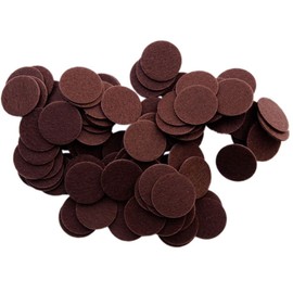 Playfully Ever After 1.5 Inch Brown 94pc Stiff Felt Circles