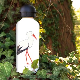 Mr. & Mrs. Panda Children's drinking bottle stork – gift, pregnancy, boys, funny sayings, baby belly, becoming mother, primary school, good mood