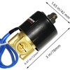 1/4" NPT Brass Electric Solenoid Valve 12V DC Normally Closed