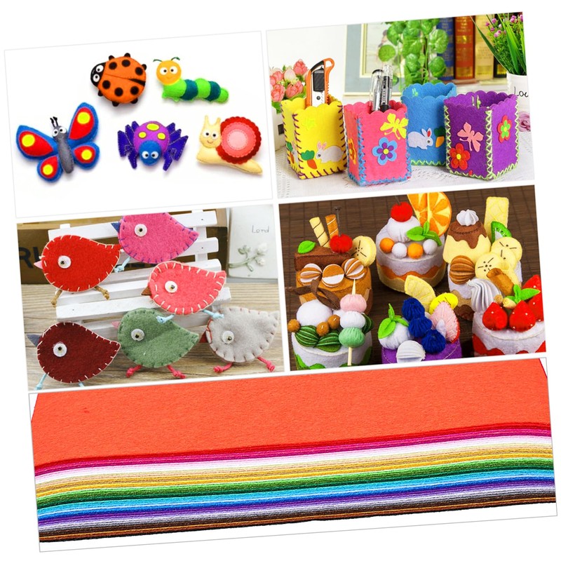 DOITOOL 40pcs Felt Sheets for Crafting Multi Quilting Fabric Sheets