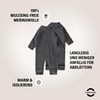 Mikk-line Walkooverall, Wollwalk Overall Baby, Baby Pyjamas Made of Wool