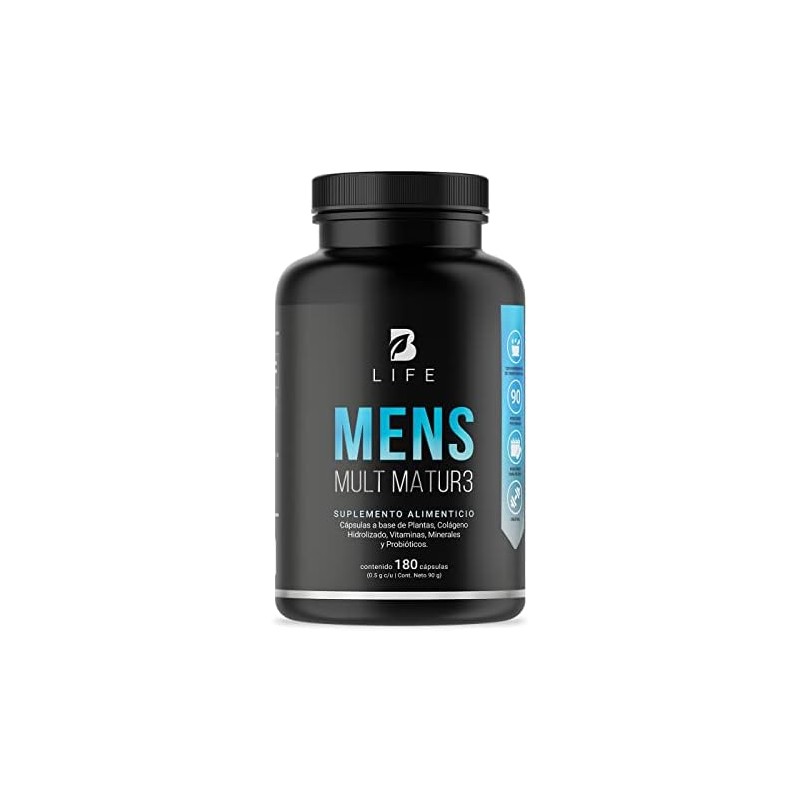 B Life Multivitamínico para Hombre 40 años con 180 cápsulas