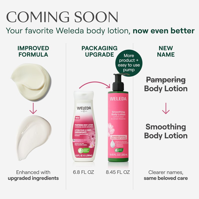 Weleda Pampering Wild Rose Body Lotion, Plant Rich Moisturizer with