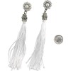 Earrings, Elegant Faux Pearl Tassel Rhinestone Dangle Earrings + GIFT