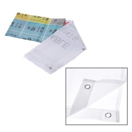 OFKPO Bathroom Shower Curtain, Anti-Mould, Waterproof Periodic Table Bath Curtain with 12 Shower Curtain Rings (180 x 180 cm)