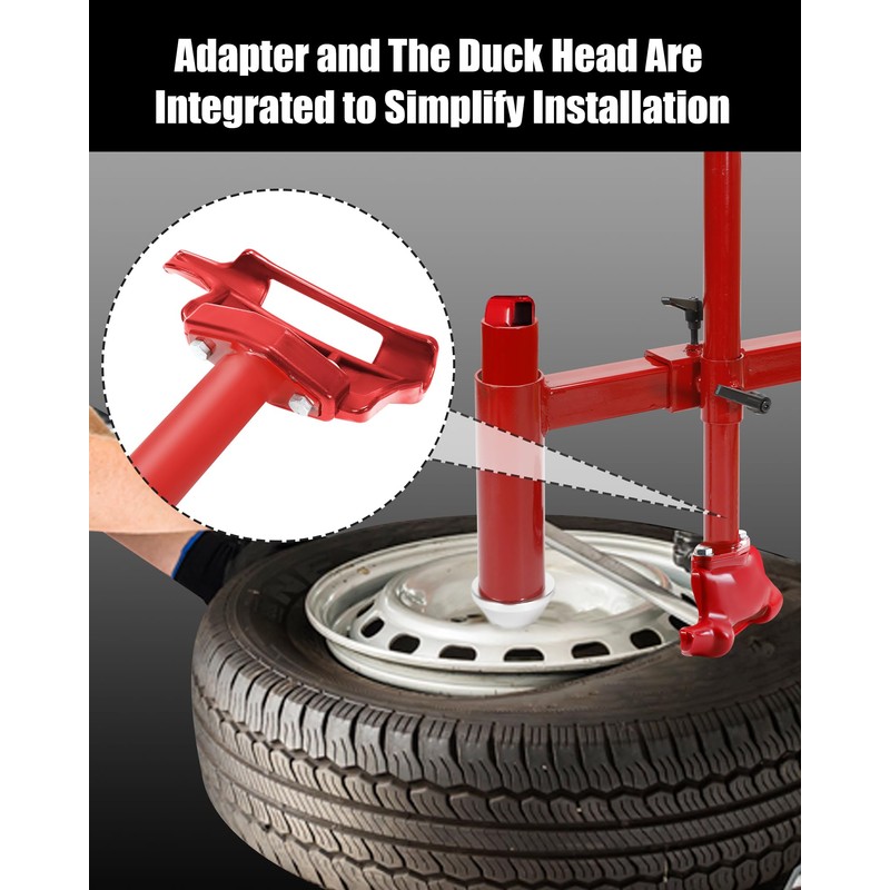 EXODIOS Manual Tire Changer Duck Head Adapter Kit with Duck