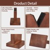 JUTSTJUKO Wood Gun Display Stands, V-shaped Top Rustic Wood Display