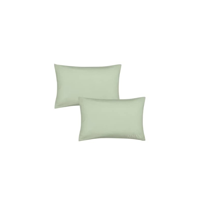 AIMANE® Percale Pair of Housewife Pillowcases 50 x 75 CM