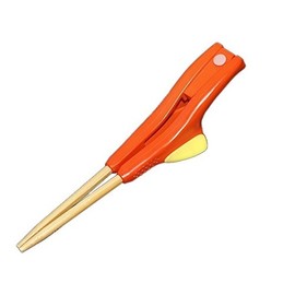 Zoukun Mini Chopsticks for Left Hand, Orange (5.9 inches (15 cm), For Children Ages 3 to 5 Years)