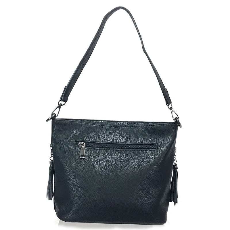 Glamorous Starlight Rhinestones Crossbody Bag Little Hobo Black Bling Purse