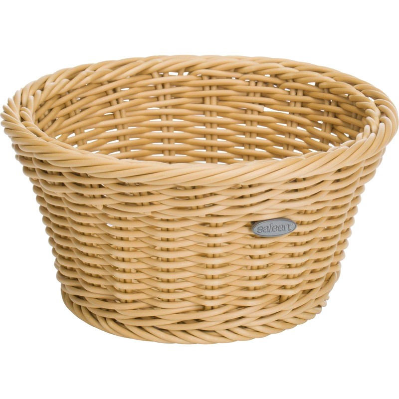 Saleen Basket Round Ø18,5x10 cm in Light Beige, Polypropylene, 18.5