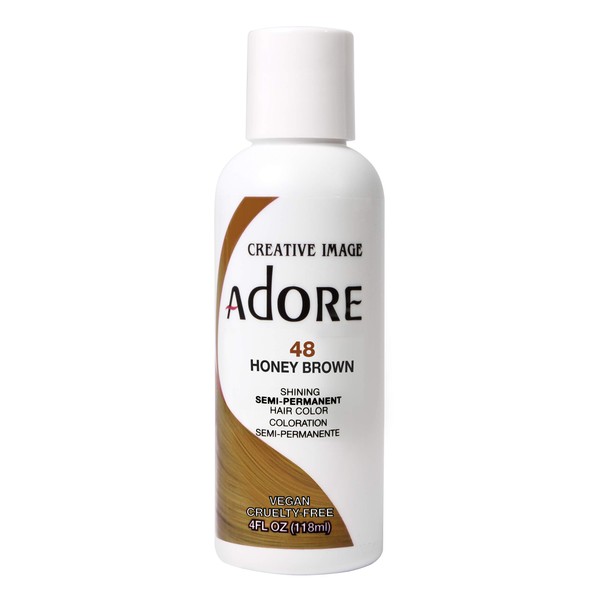 Adore Semi-Permanent Haircolor #048 Honey Brown 4 Ounce (118ml) (6