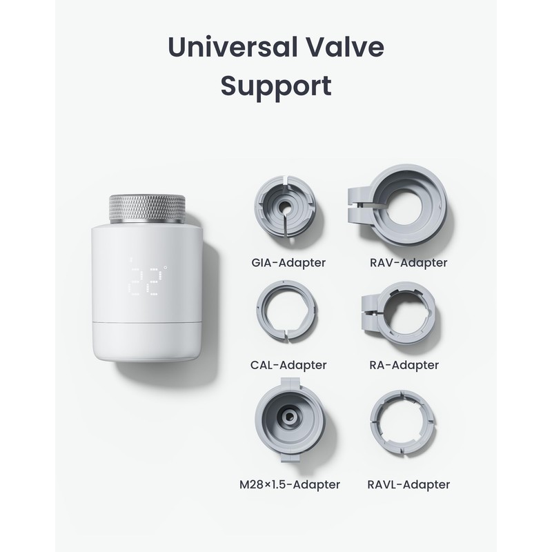 SwitchBot Smart Radiator Thermostat, Bluetooth Thermostat with App Scattering &