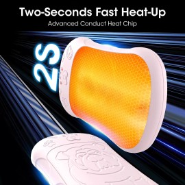 OLV Small Pink 2 in 1 Magnetic Hand Warmers Portable Rechargeable Ergonomic Design