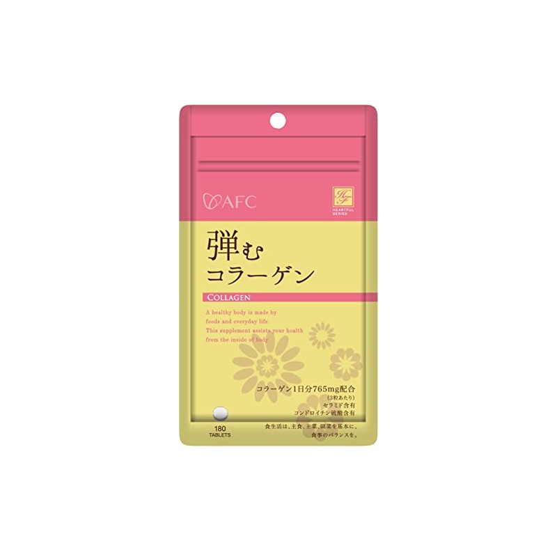 AFC Heartful Series Bouncy Collagen, 180 Tablets