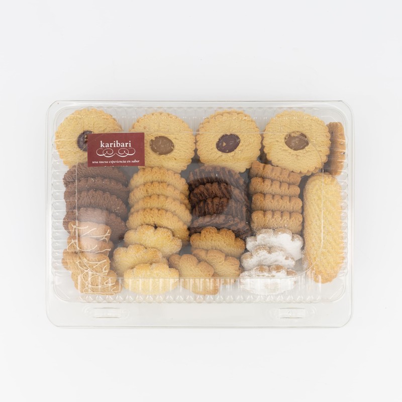 Karibari Surtido Básico, Caja de Galletas Surtidas, Varios Sabores, 1kg,