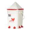 RentACoop 5 Gallon Chicken BPA-Free Plastic Bucket Waterer Set with