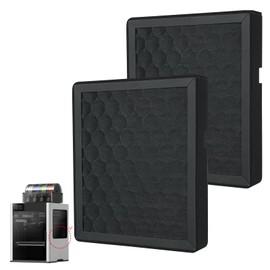 BambooSegD 2PCS Air Filter for Bambu Lab H2D/H2S/H2D Laser,3D Printer Activated Carbon Air Purifier Filter Replacement Accessories