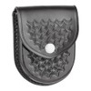 Dutyman Basketweave Leather Round Bottom Closed Single Cuff Case -