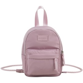 BODHI Metro Soft Puffy Convertible Mini Biking Essentials 8" Backpack Crossbody Bag, Dusty Rose Pink