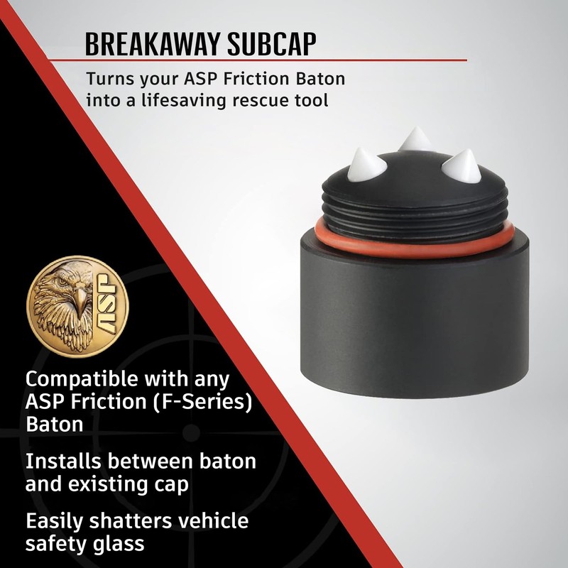 ASP BreakAway Subcap, Friction-Baton Cap, Tactical Baton Accessories