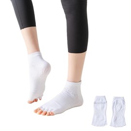 Wellrox Toeless Yoga Socks, Yoga Socks with Grips for Women, Toeless Socks, Open Toe Socks Women