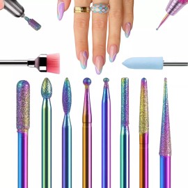 Universo en Linea 10 Piezas Puntas Para Uñas Limpiador De Cutículas Pulidor