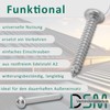 DSM Flat Head Tapping Screws ISO 14585 4.2 x 50