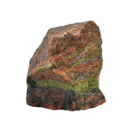 2 Pieces Unakite Raw Crystals and Healing Stones, Natural Rocks for Tumbling and DIY Raw Stones and Crystals