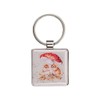Wrendale Designs "Mushroom in my heart" mouse key ring, grey,