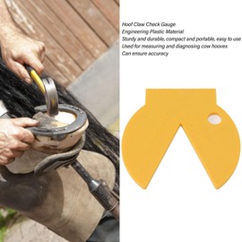 Hoof Claw Tester Gauge Trim Caliper Cow Ruler Measuring Plastic Technology Yellow Cattle Veal Livestock Health Supplies