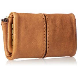 [Baggy Port] Full Chrome Two-Tone Wash Key Case, Camel