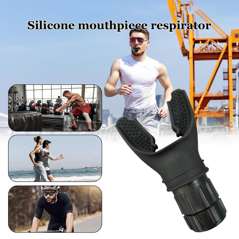 BRITECO Breathing Exerciser Trainer, Adjustable Resistance Lung Exerciser, Compact Respiratory