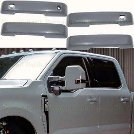 Torox 2024-2025 Ford F250 350 4dr Door Handle COVERS W/2 SmartKeyholes R7 GLACIER GRAY