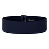 Black Butterfly 3 Inch Elastic Vertical Buckle Waist Belt (Midnight
