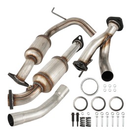 ZonCar Catalytic Converter Compatible With 2005-2015 To-yo-ta Tacoma 4.0L Rear Left/Raer Right 52451/50352 2pcs Stainless Steel High Flow Catalytic Convertor