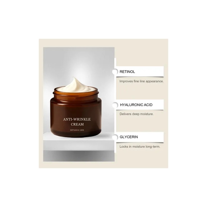 Crema De Retinol Hidratante Profunda Contra Las Arrugas