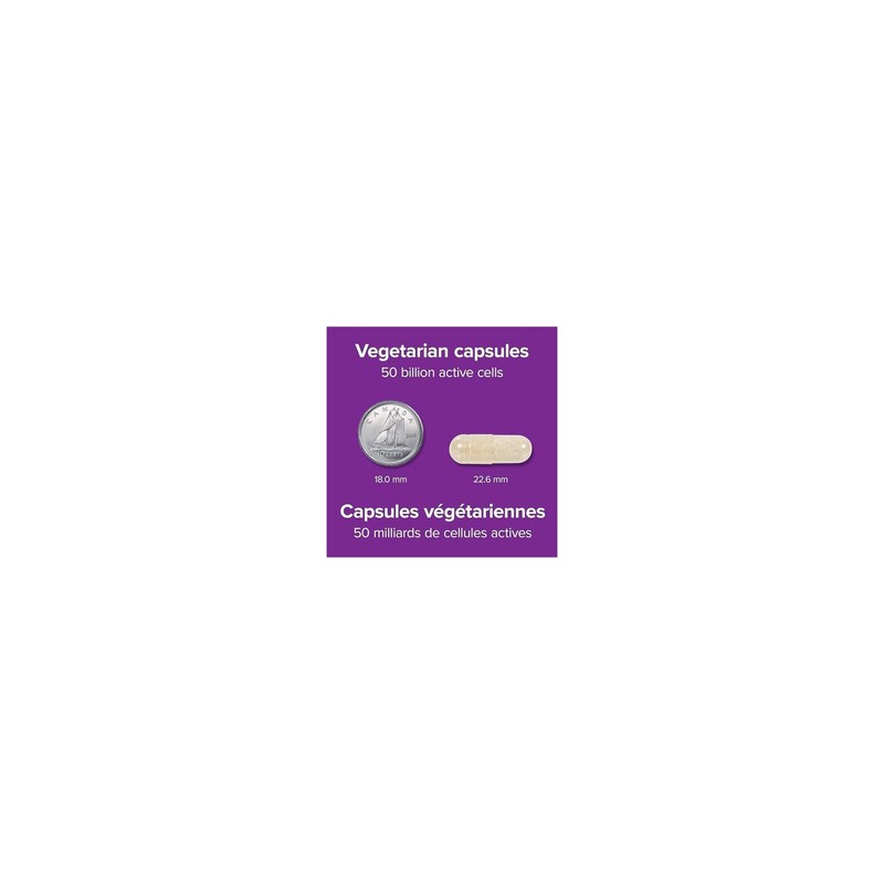 Webber Naturals Probiotic 50 Billion Active Cells, 10 Probiotic Strains,