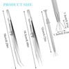 3Pcs Piercing Ball Grabber Tool Set, Piercing Tweezers, Piercing Removal