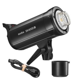 Godox SK400II-V Upgraded 400Ws GN65 Professional Studio Flash Strobe with with LED Modeling Lamp Built-in 2.4G Wireless X System Creative Shooting SK400II Upgrade 110V