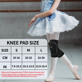 YEEKORO Kids Knee Pads with Thicken Pad Knee Support Sleeve for Kids Soft Warmer Knee Protective Pads for Running Basketball Cycling Skating Snowboarding,M