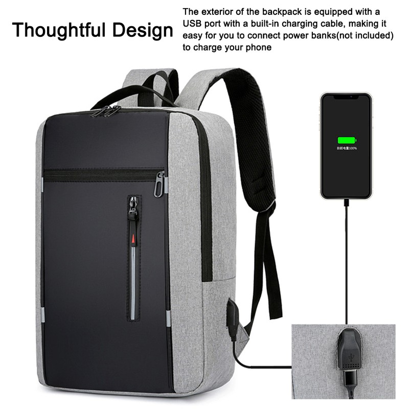 Portable Backpack Camping Travel Bag Business Daypack with USB Charging
