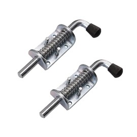 2 Stück Federstift Fallenschlösser, 12x135mm Edelstahl Schwerlast Feder Bolzen Verriegelung für Brückentor Hof Schuppen Tür Heckklappe Anhänger Garage
